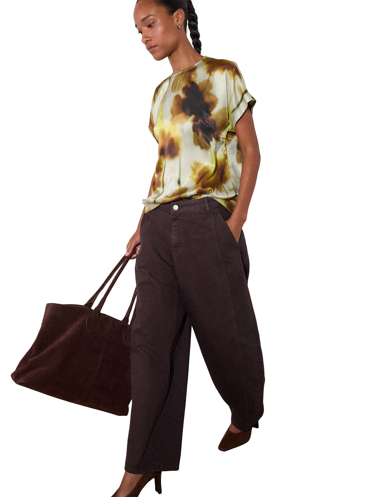 Floral Stem Viscose Blouse
