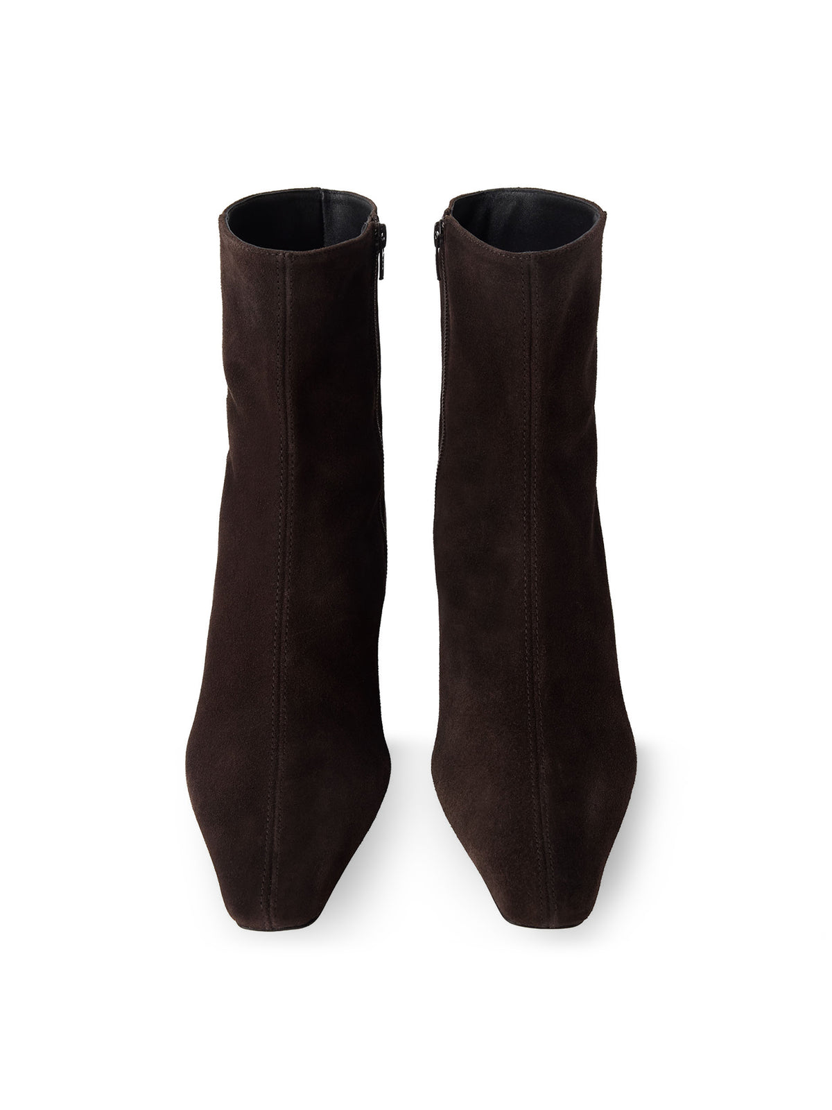 Kitten Heel Suede Ankle Boot