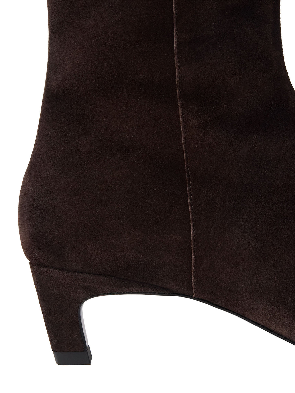 Kitten Heel Suede Ankle Boot