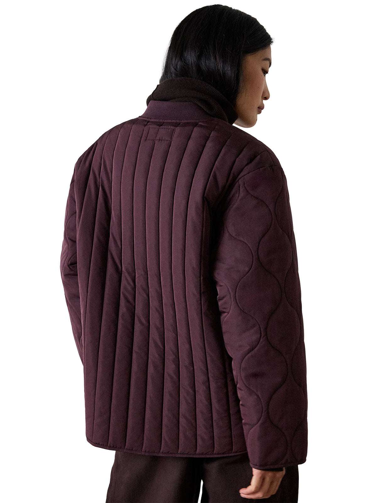 Button Through Quilted Coat