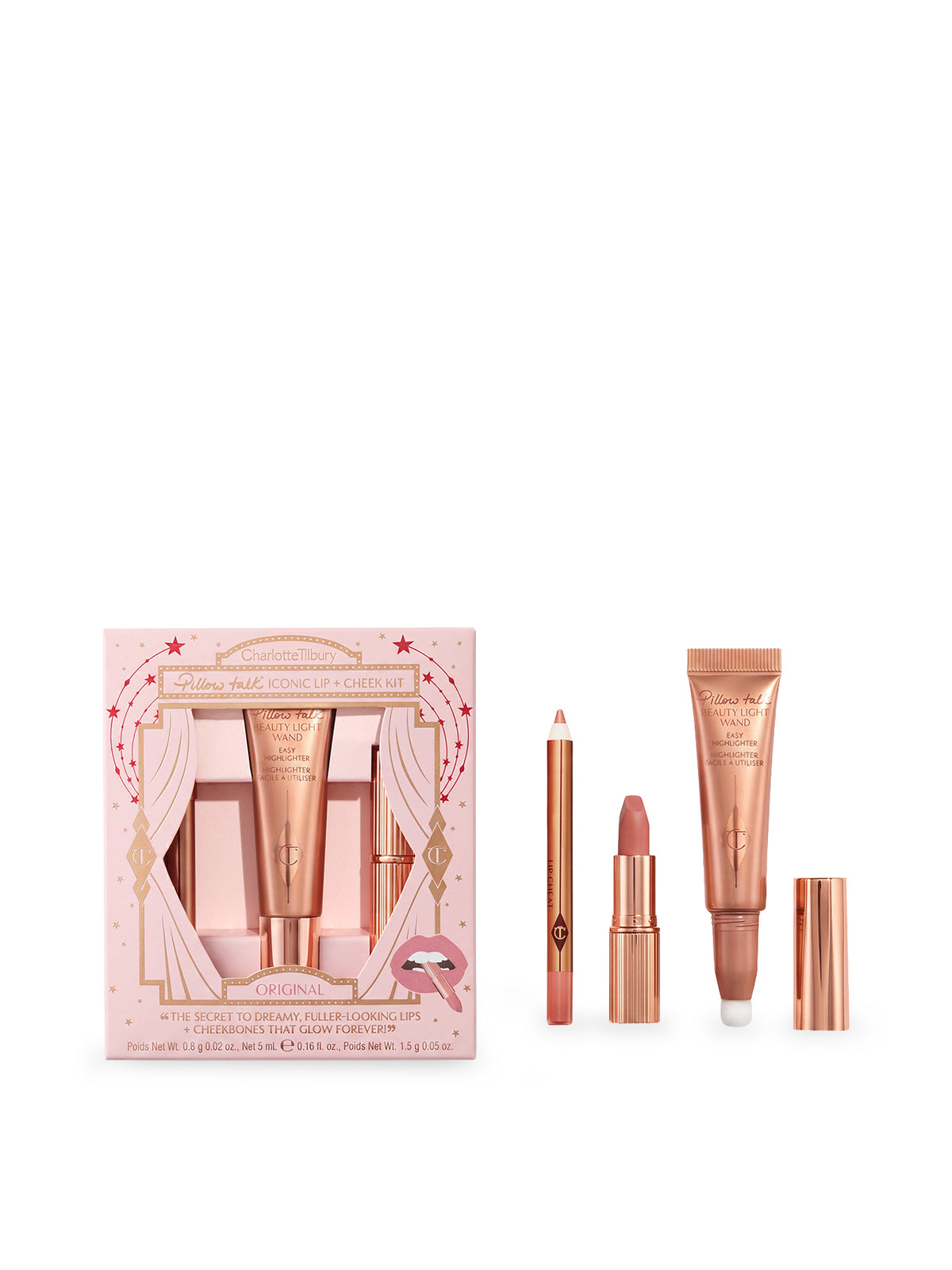 Pillow Talk Iconic Lip and Cheek Kit Original