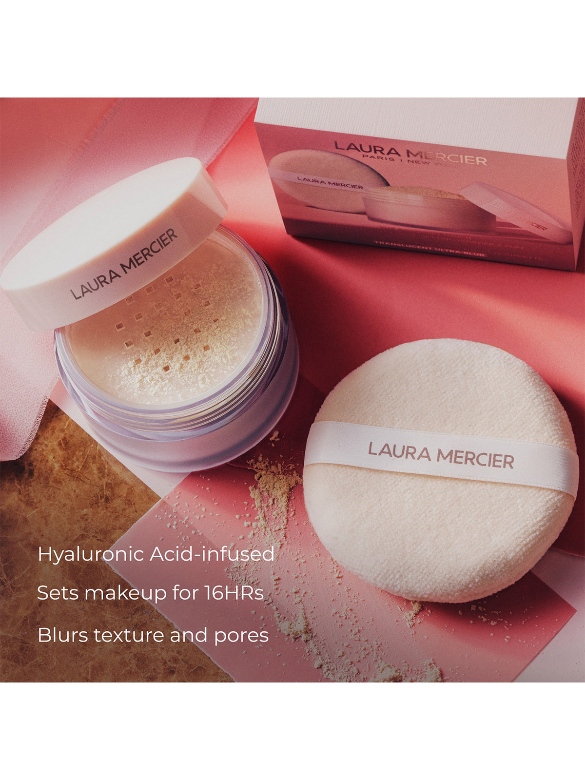The Finishing Touch Translucent Loose Setting Powder Ultra-Blur & Puff - Ultra-Blur Translucent