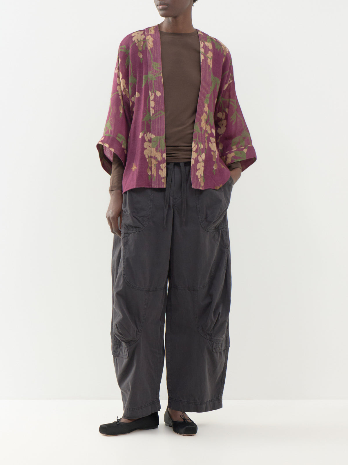 Wisteria 100% Wool Kimono
