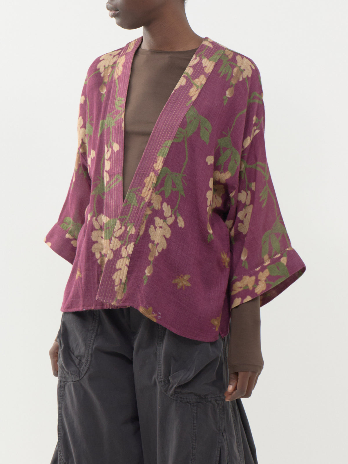 Wisteria 100% Wool Kimono