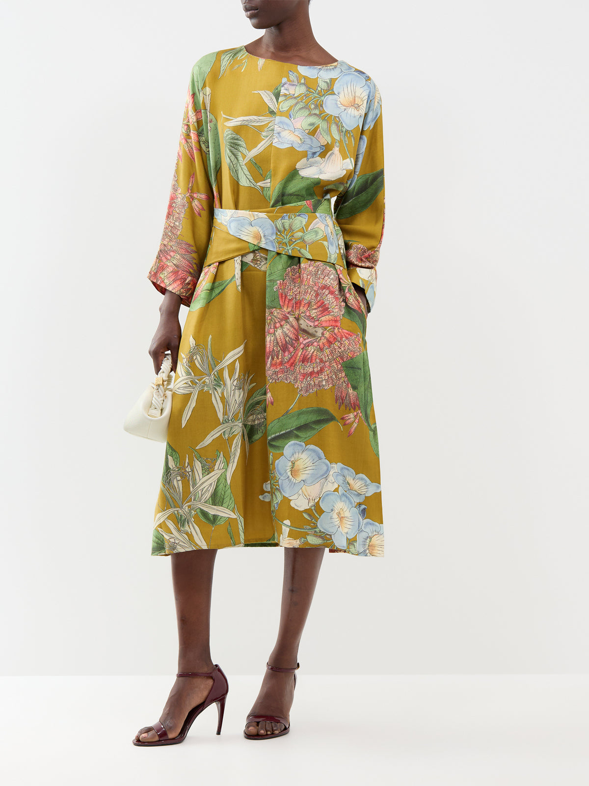 Rhodoleia TENCEL Midi Dress - Gold