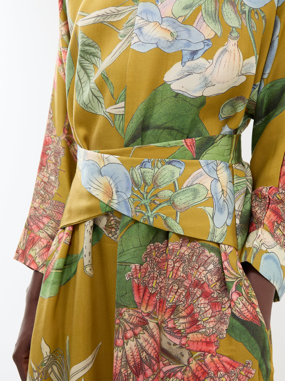 Rhodoleia TENCEL Midi Dress - Gold