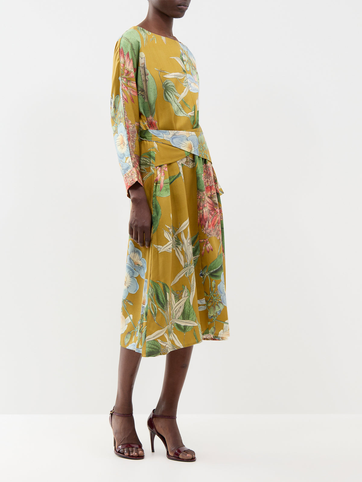 Rhodoleia TENCEL Midi Dress - Gold