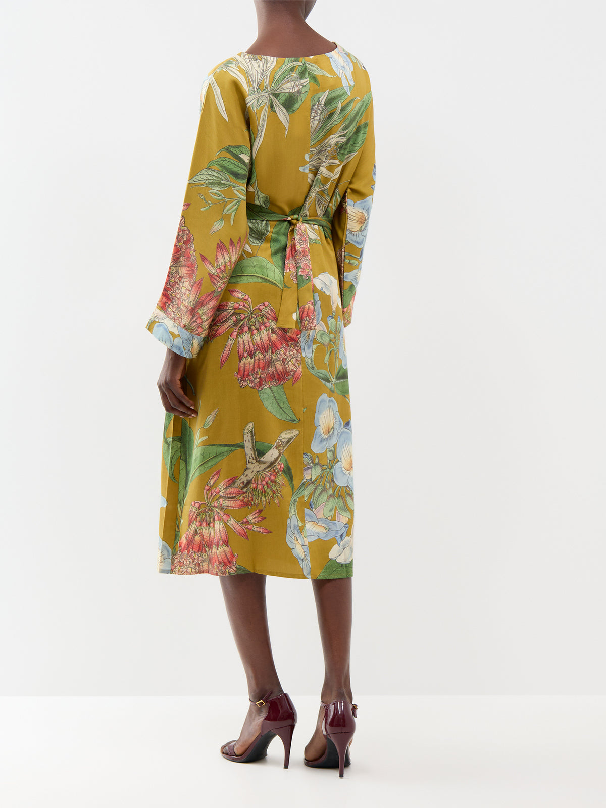 Rhodoleia TENCEL Midi Dress - Gold