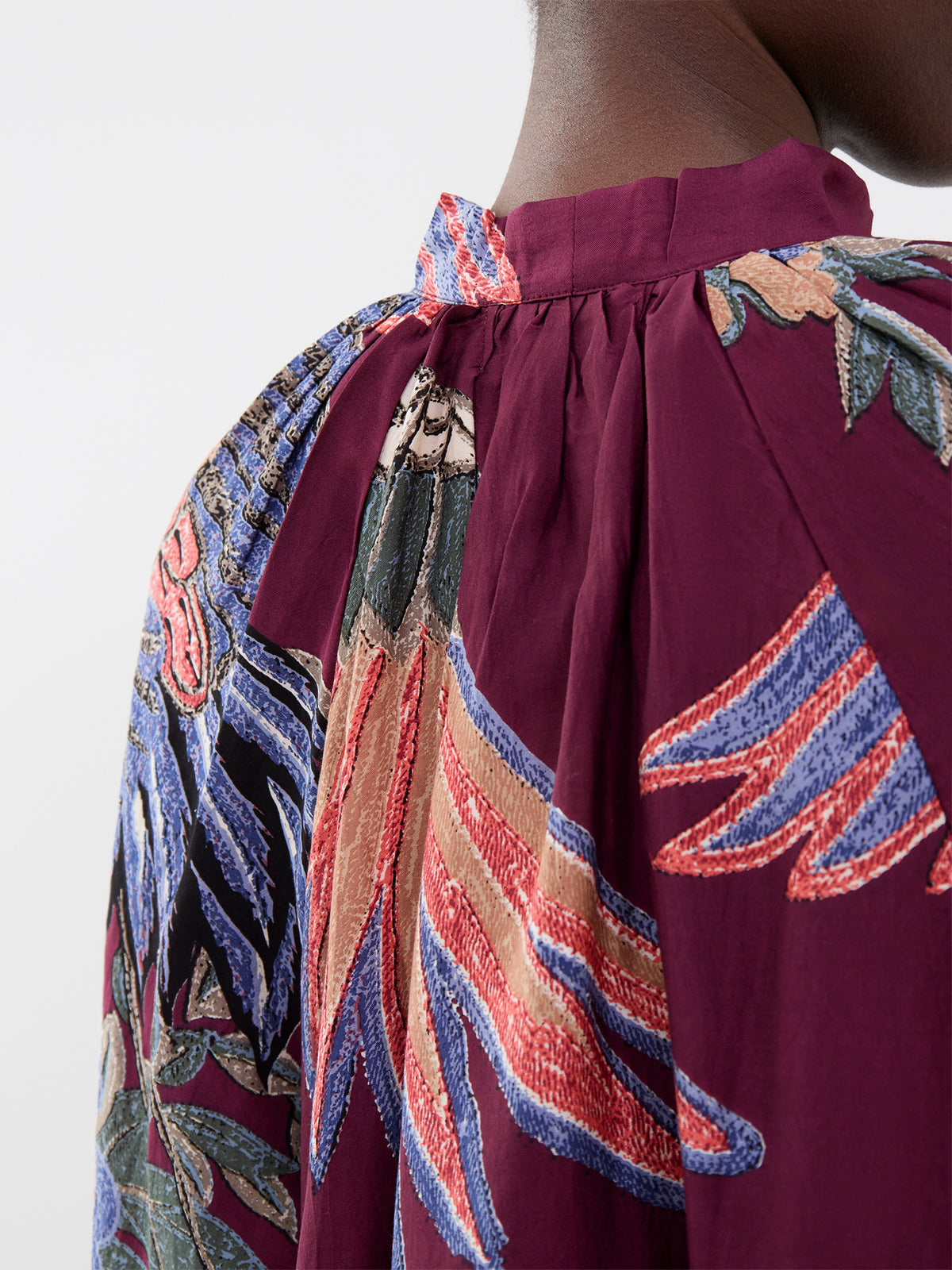 Crane Pussybow Blouse - Plum