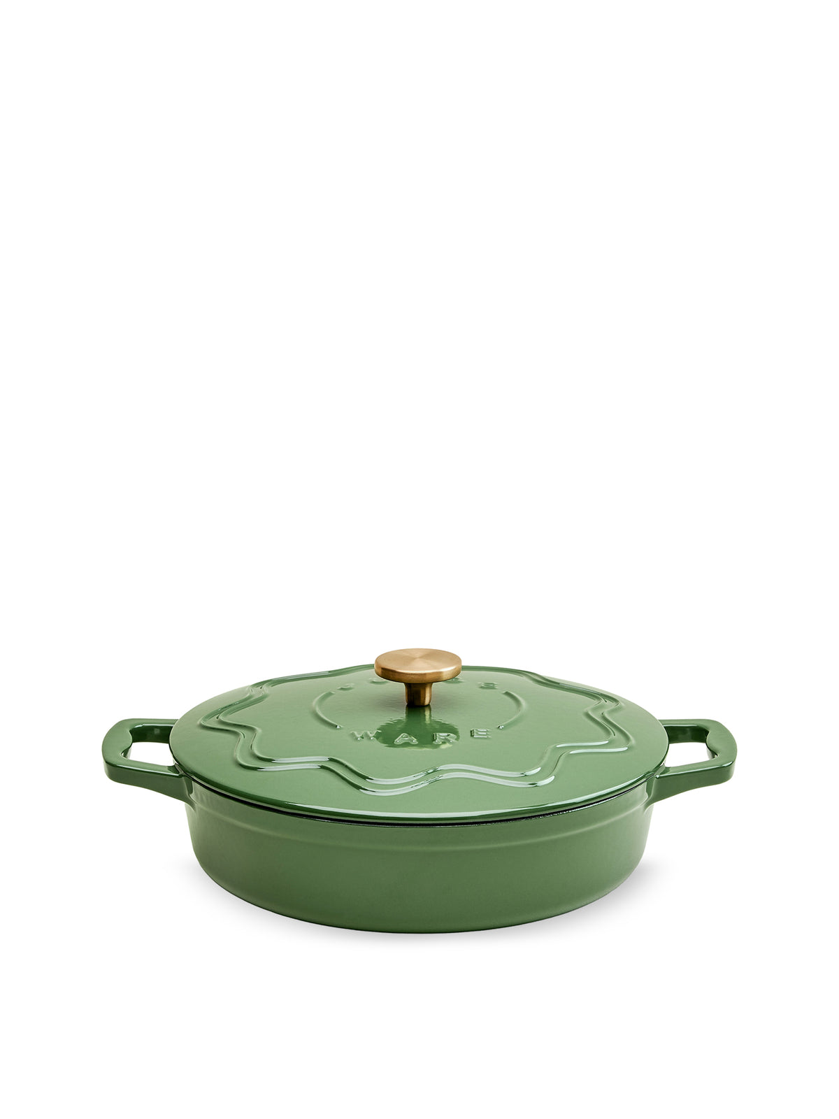 Enamelled Cast Iron Shallow Casserole Dish 28cm 3L