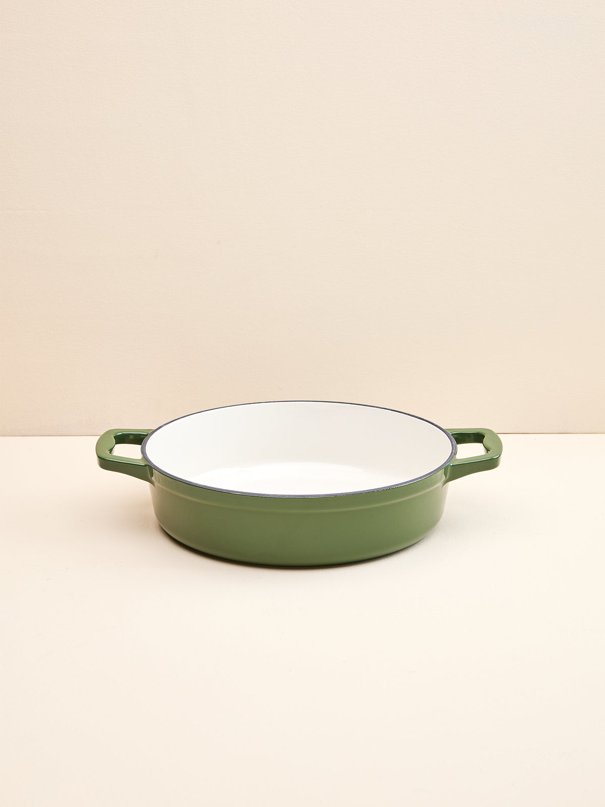Enamelled Cast Iron Shallow Casserole Dish 28cm 3L