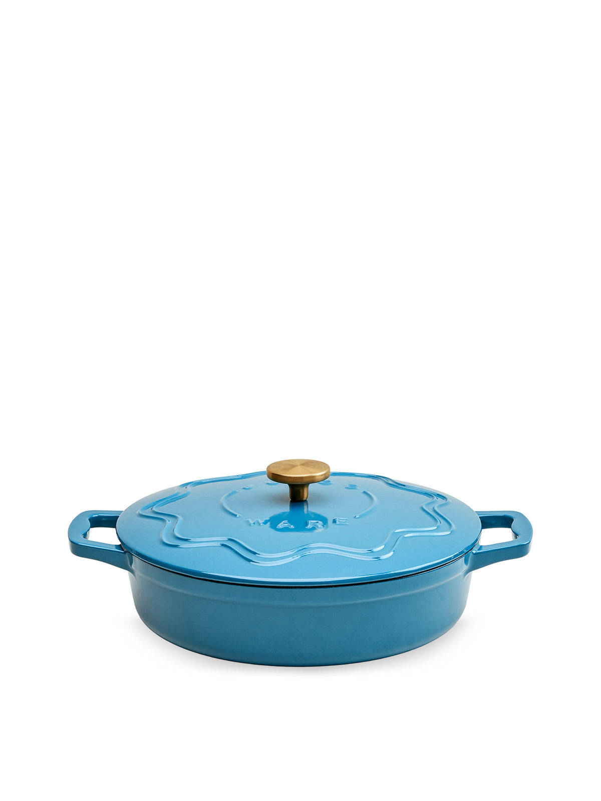 Enamelled Cast Iron Shallow Casserole Dish 28cm 3L