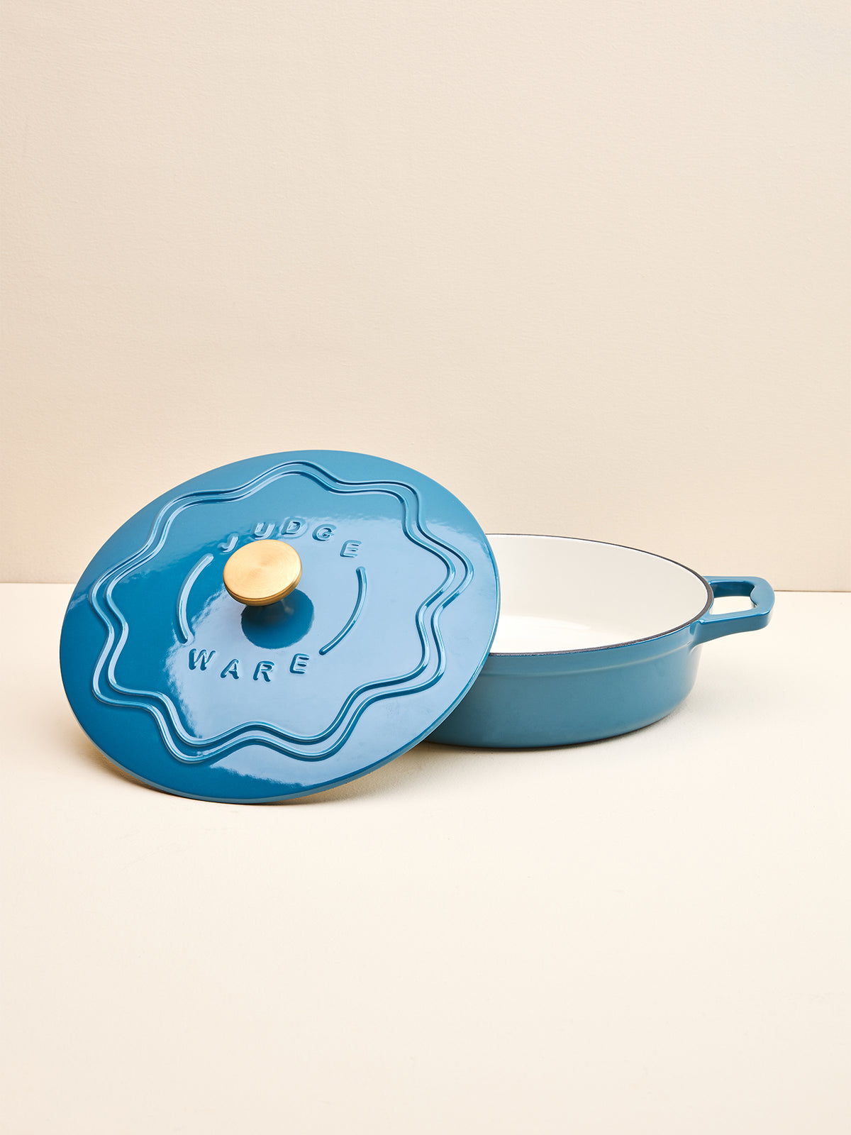 Enamelled Cast Iron Shallow Casserole Dish 28cm 3L