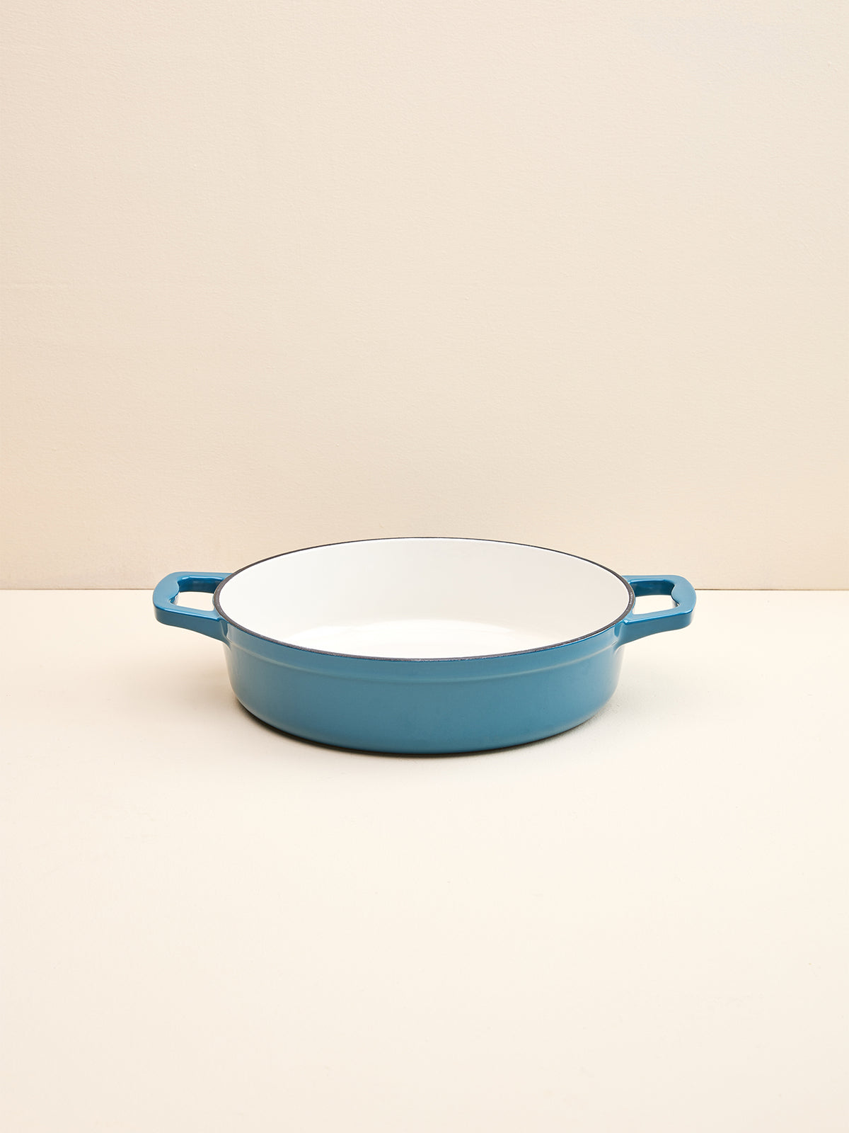 Enamelled Cast Iron Shallow Casserole Dish 28cm 3L