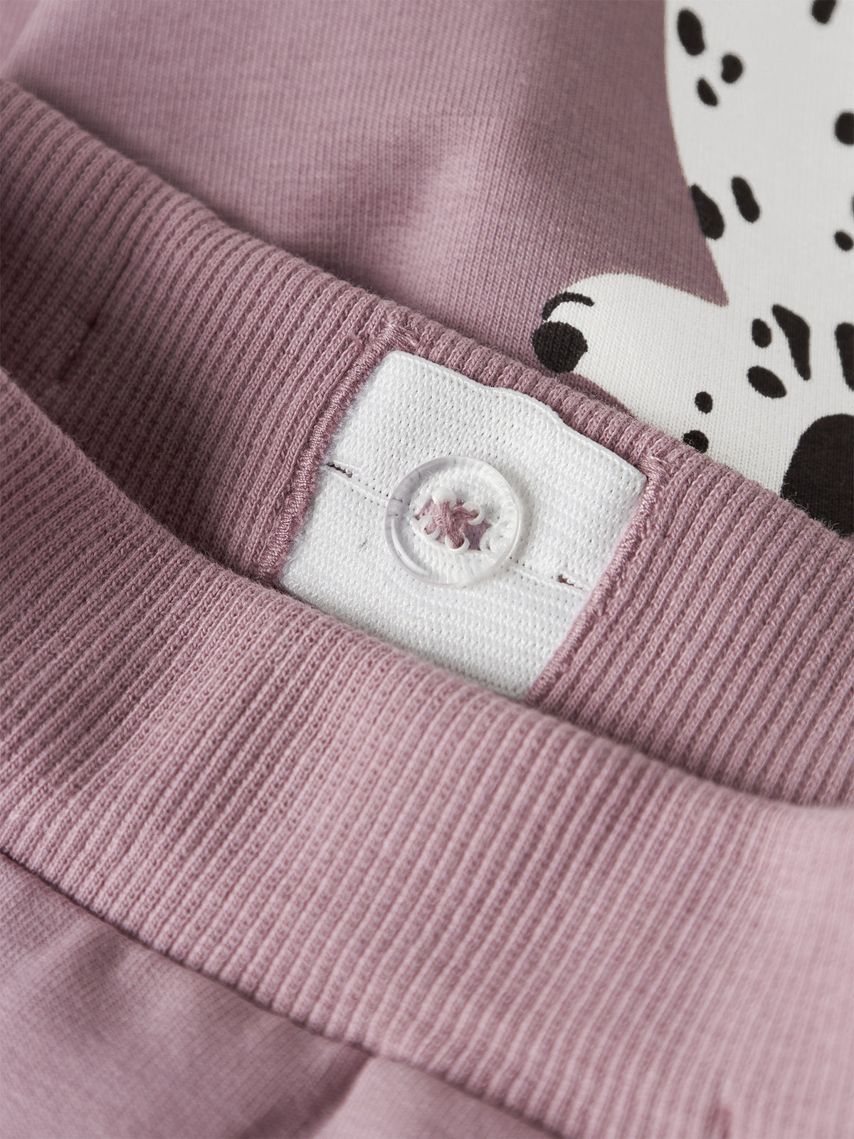 Organic Cotton Blend Sweat Joggers - Lilas