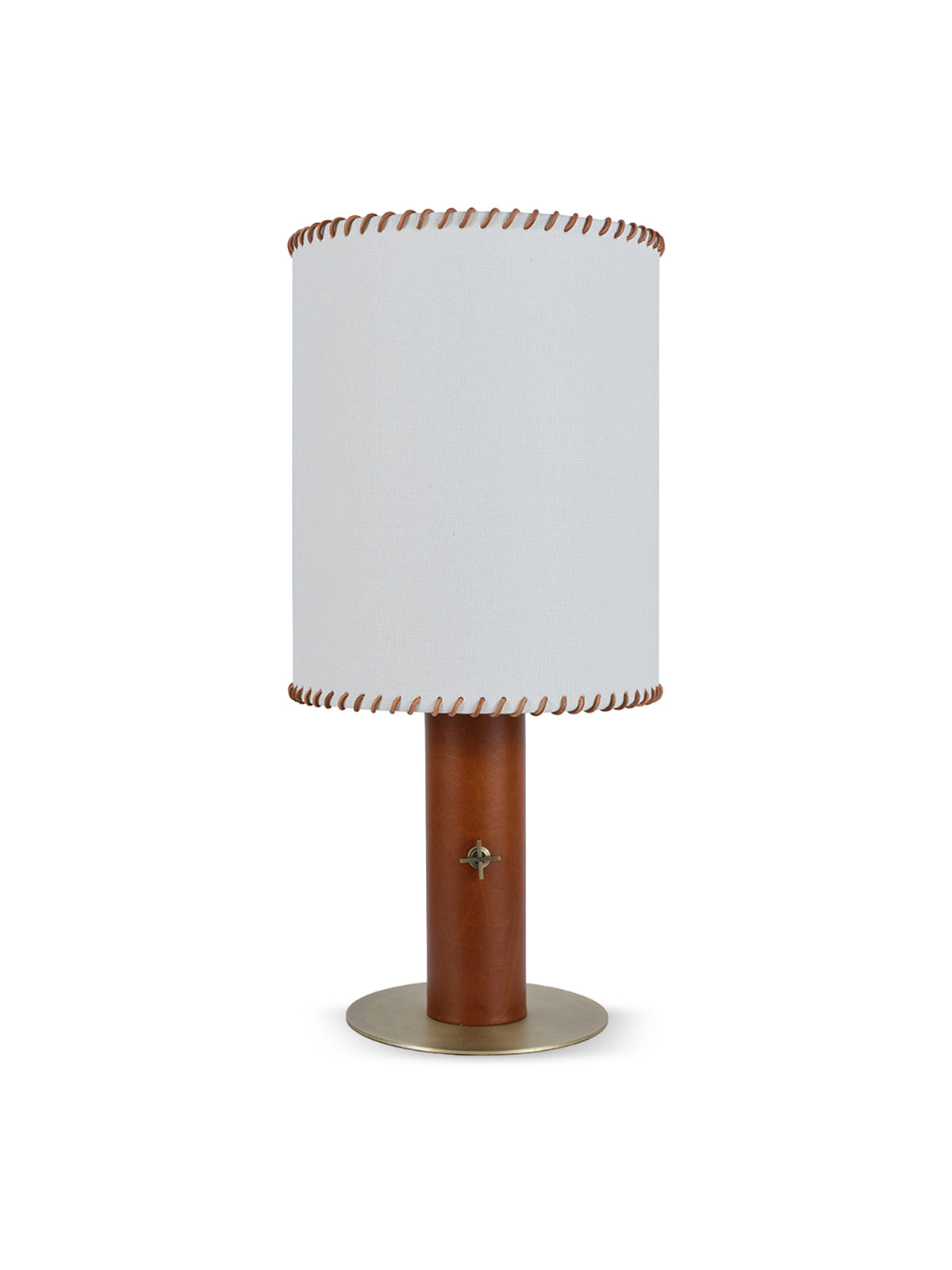 Barcombe Leather Table Lamp – Brown