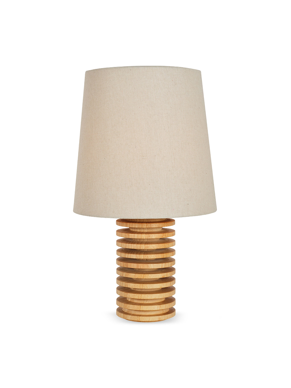 Midhurst Leather Table Lamp – Light Wood