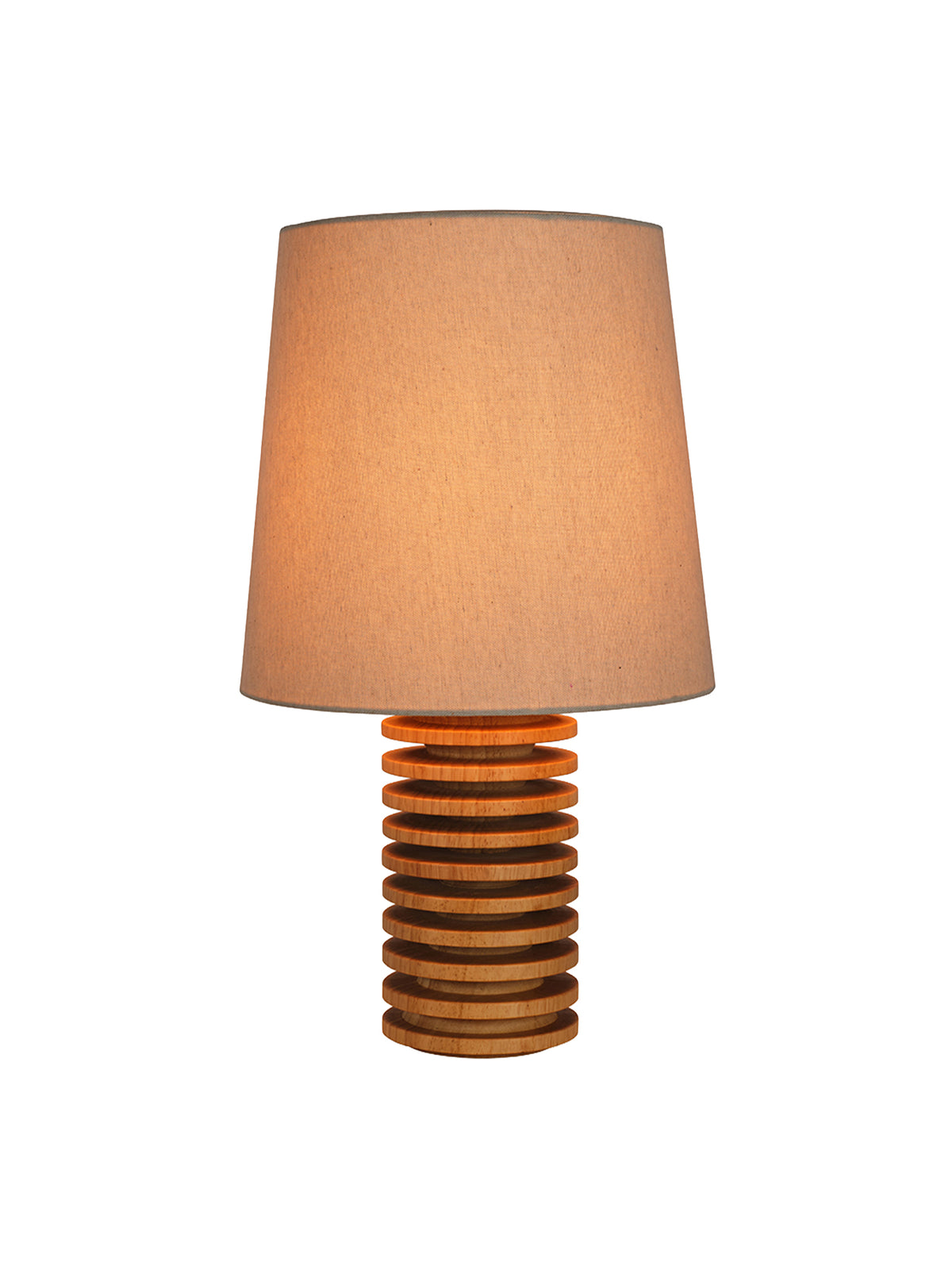 Midhurst Leather Table Lamp – Light Wood