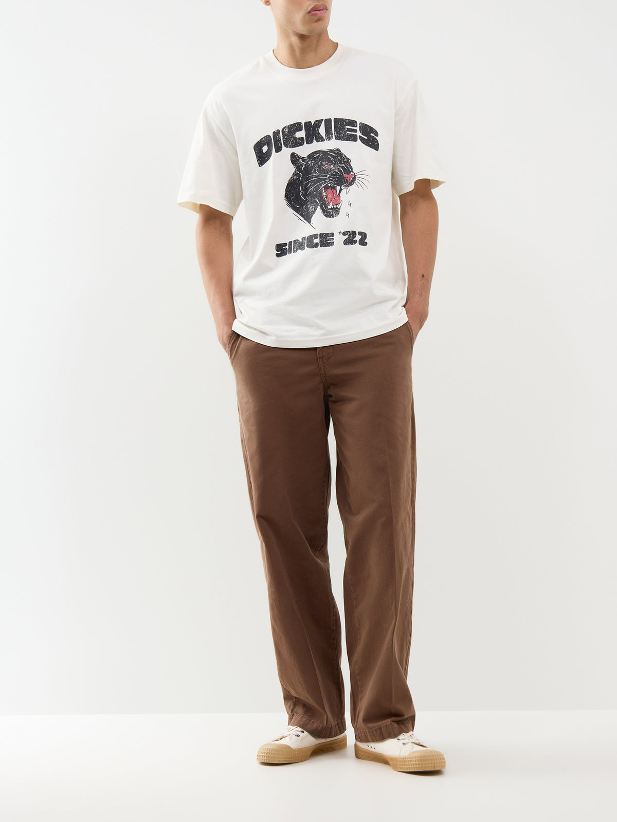 McDermitt Cotton Short-Sleeved T-Shirt - Egret