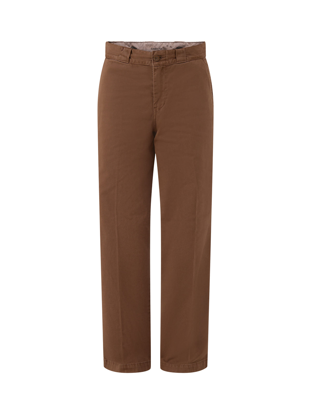 247 Loose Garment-Dyed Cotton Work Trousers - Timber Brown