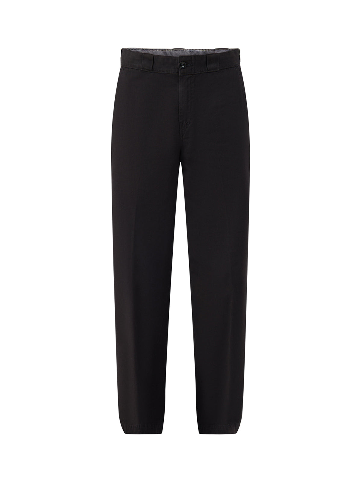 247 Loose Garment-Dyed Cotton Work Trousers - Black