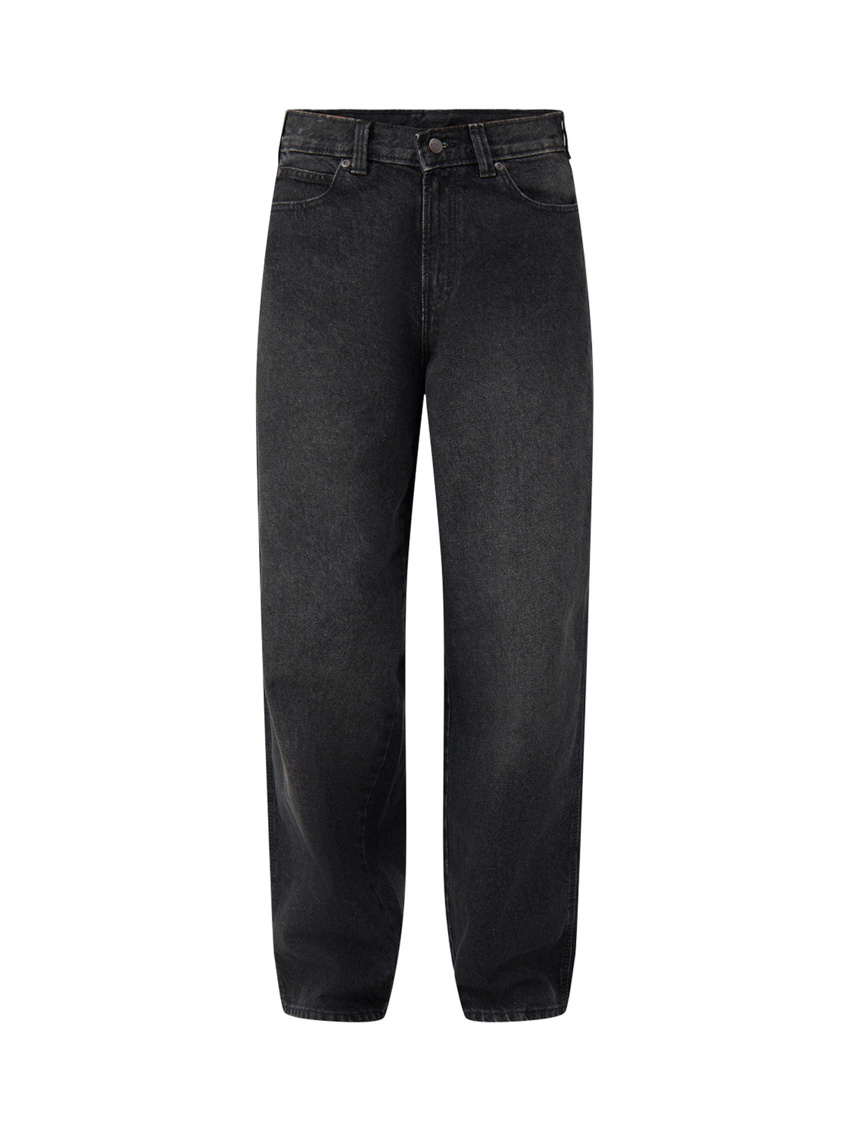 958 Baggy Tapered Cotton Work Jeans - Faded Black