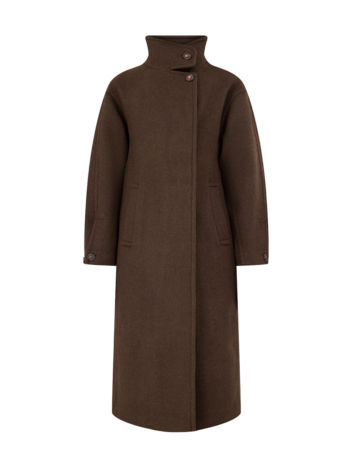 Agnes Long Coat - Chocolate