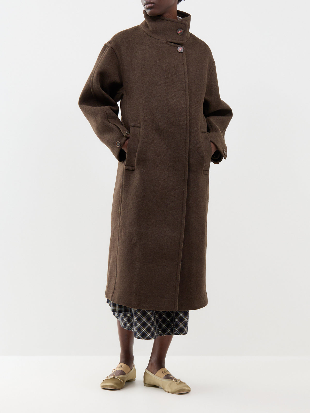 Agnes Long Coat - Chocolate