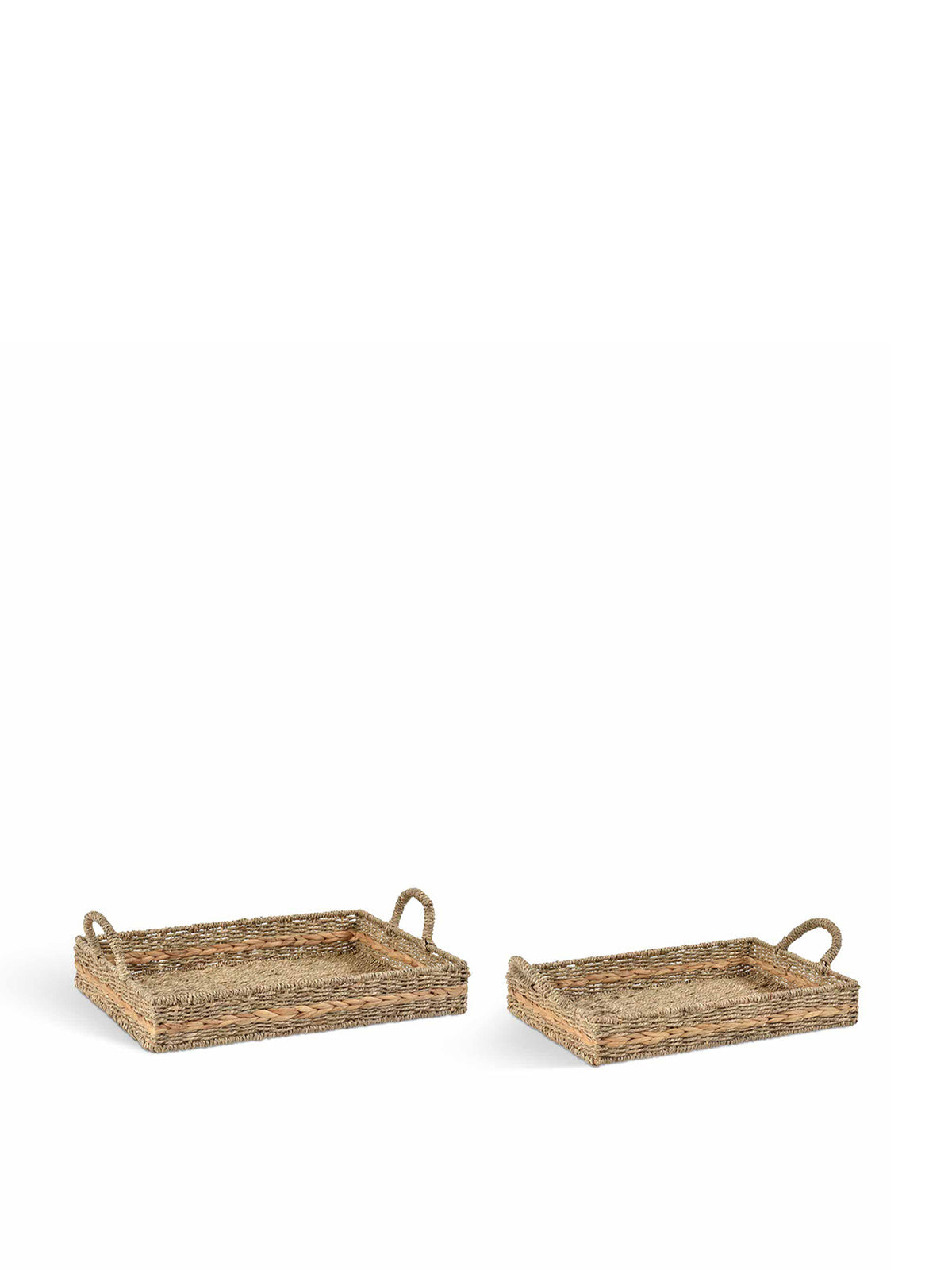Bayford Seagrass Woven Trays Set of 2