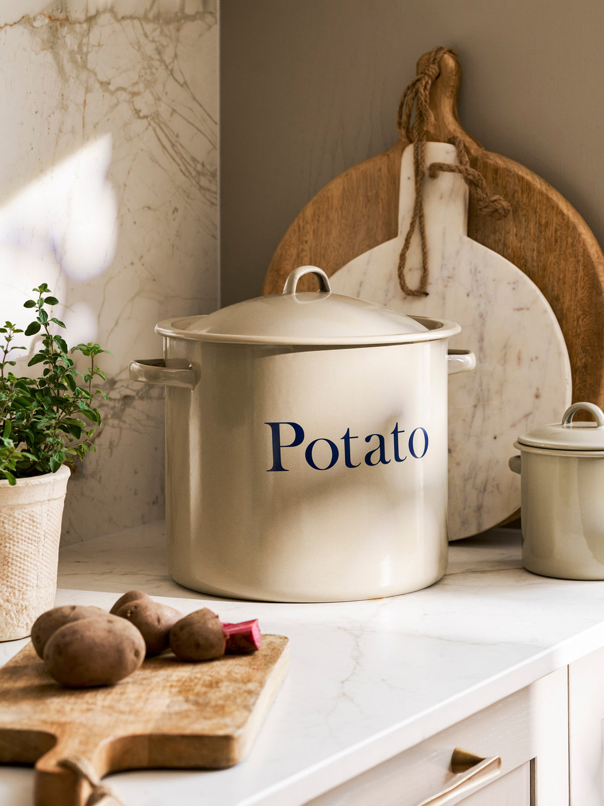 Enamel Potato Store