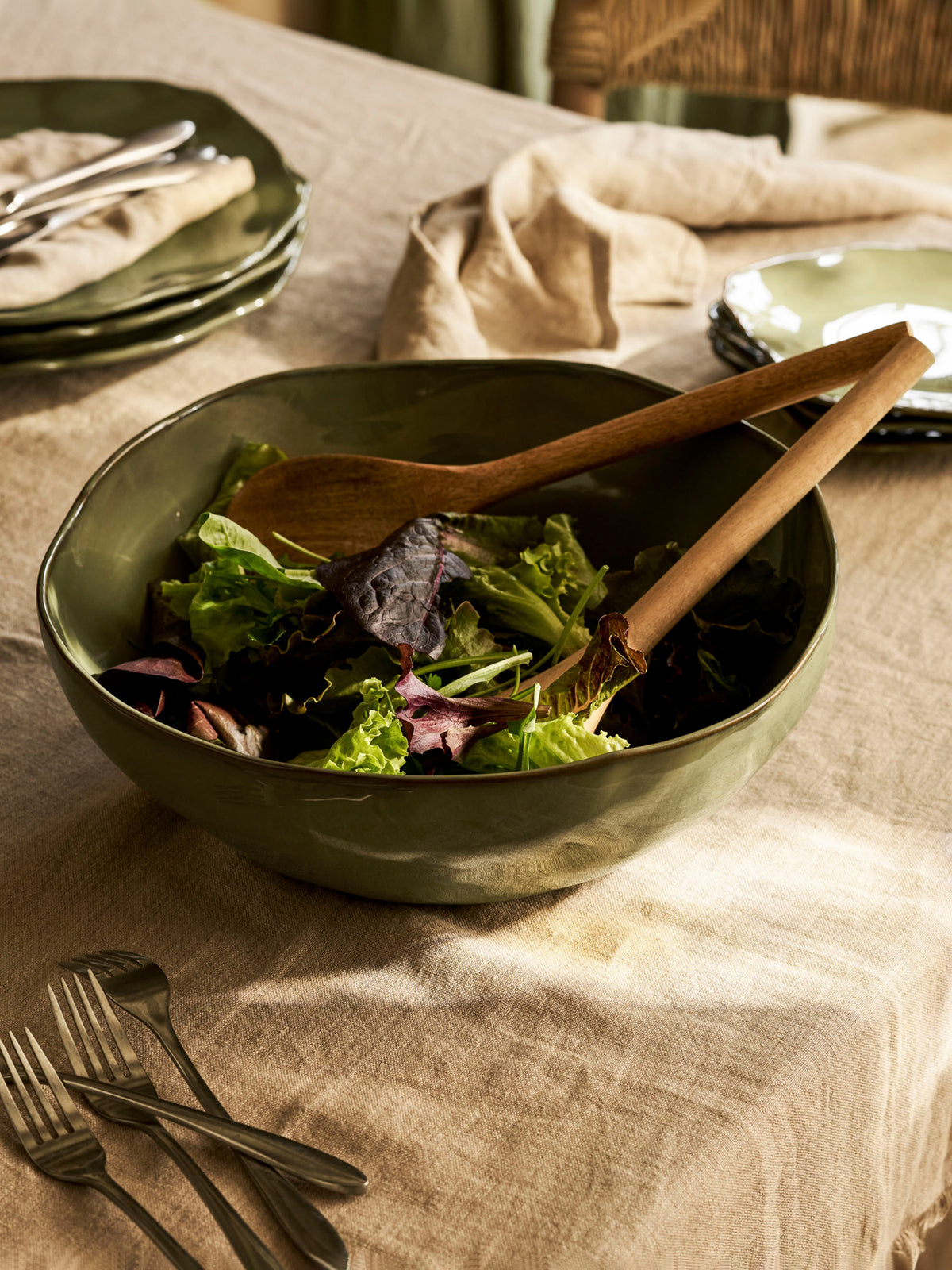 Ithaca Stoneware Salad Bowl