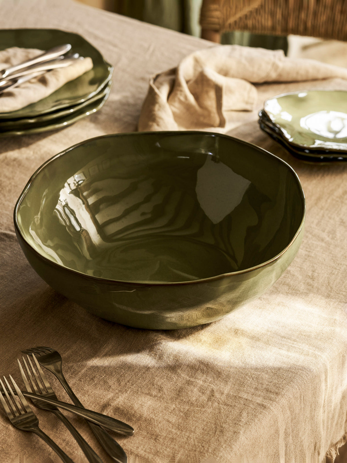 Ithaca Stoneware Salad Bowl