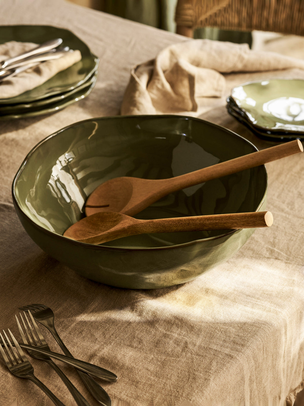 Ithaca Stoneware Salad Bowl