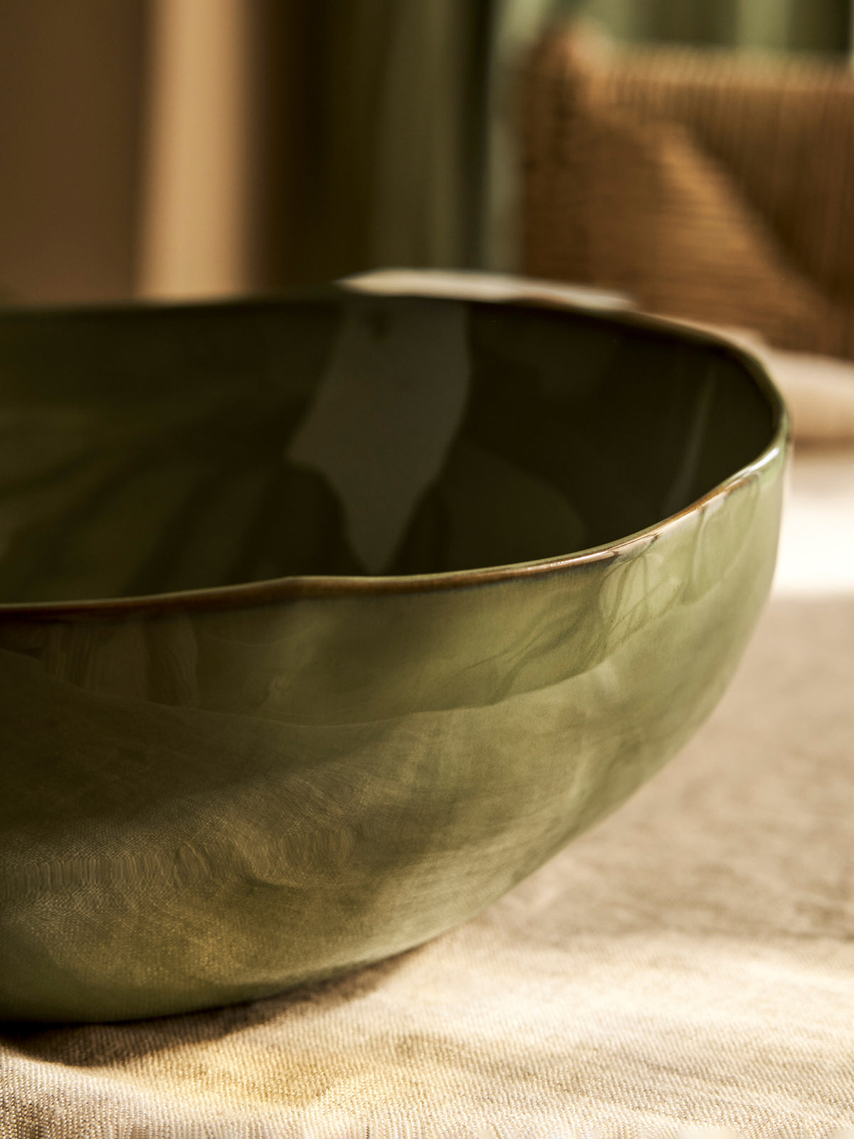 Ithaca Stoneware Salad Bowl