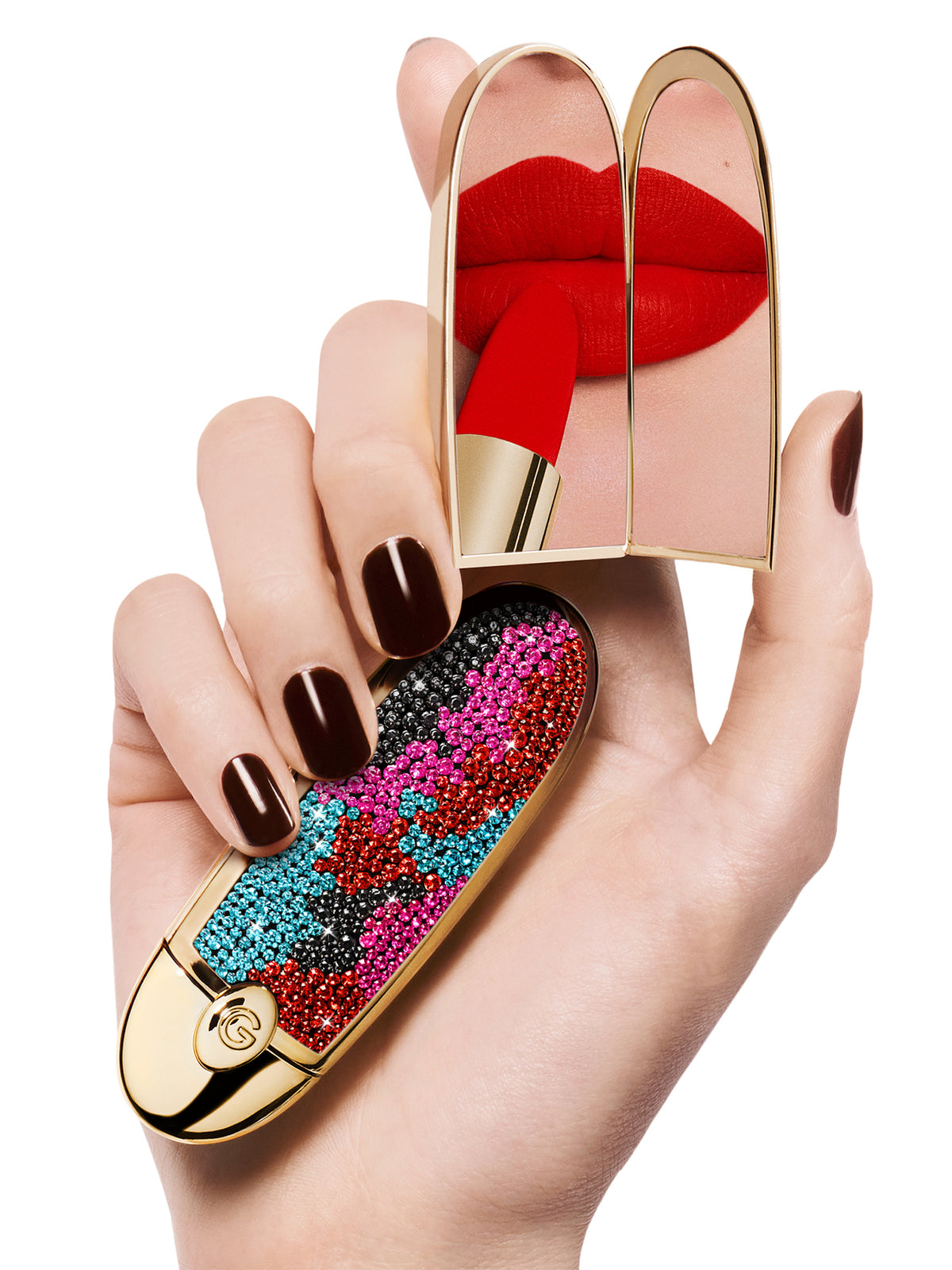 Rouge G Showtime Limited Edition Double Mirror Jewel Lipstick Case