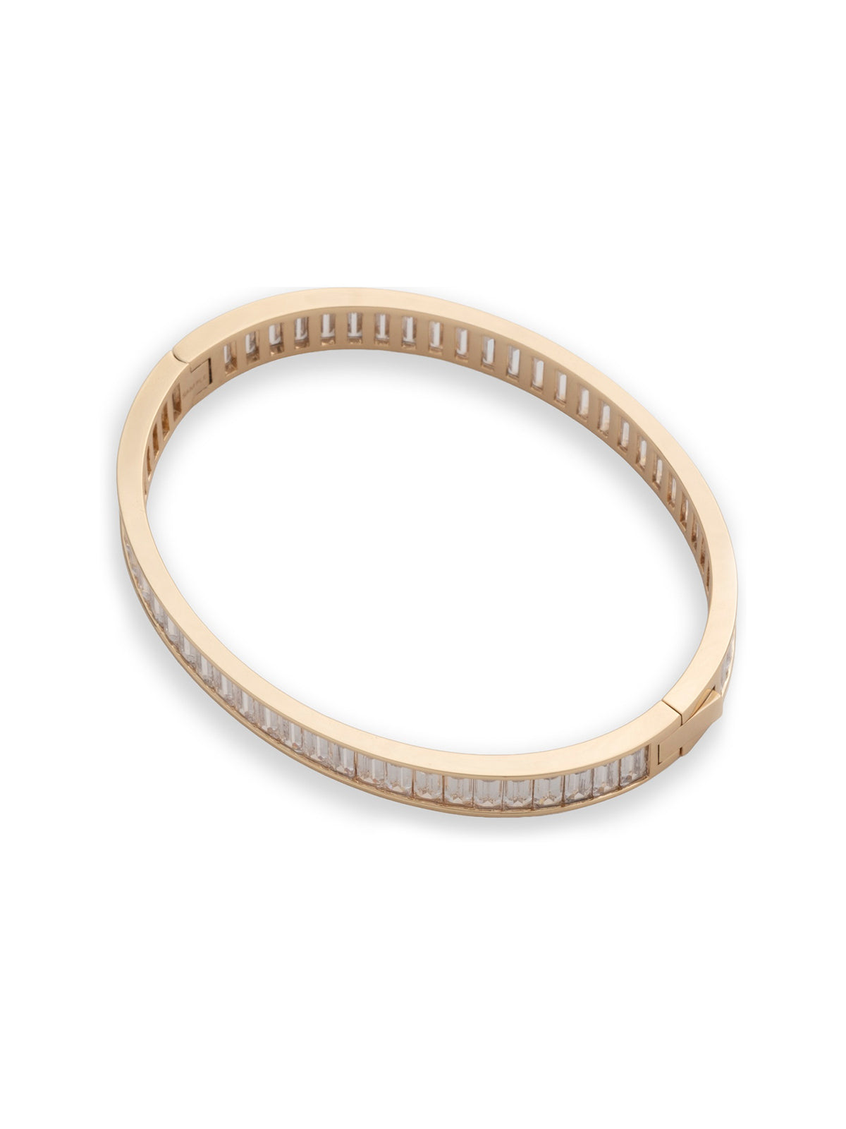 Cubic Zirconia Baguette Bangle