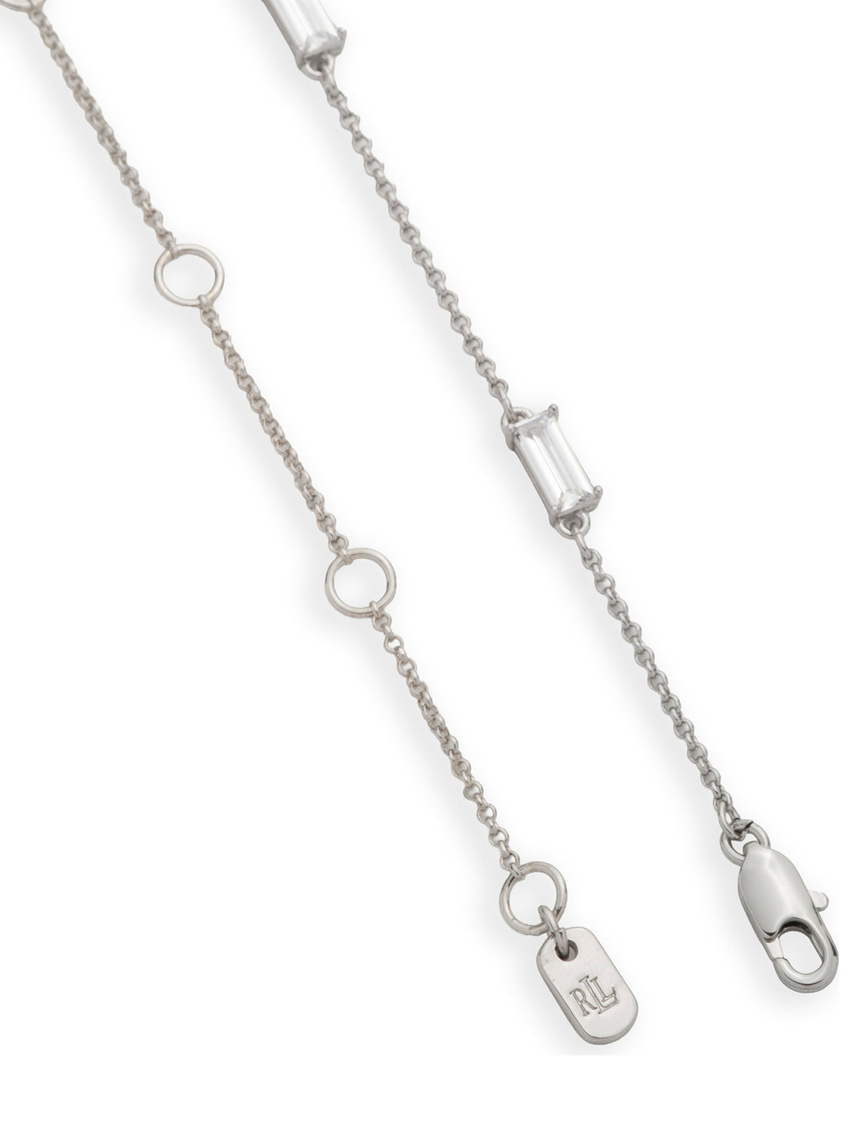 Cubic Zirconia Station Collar Necklace