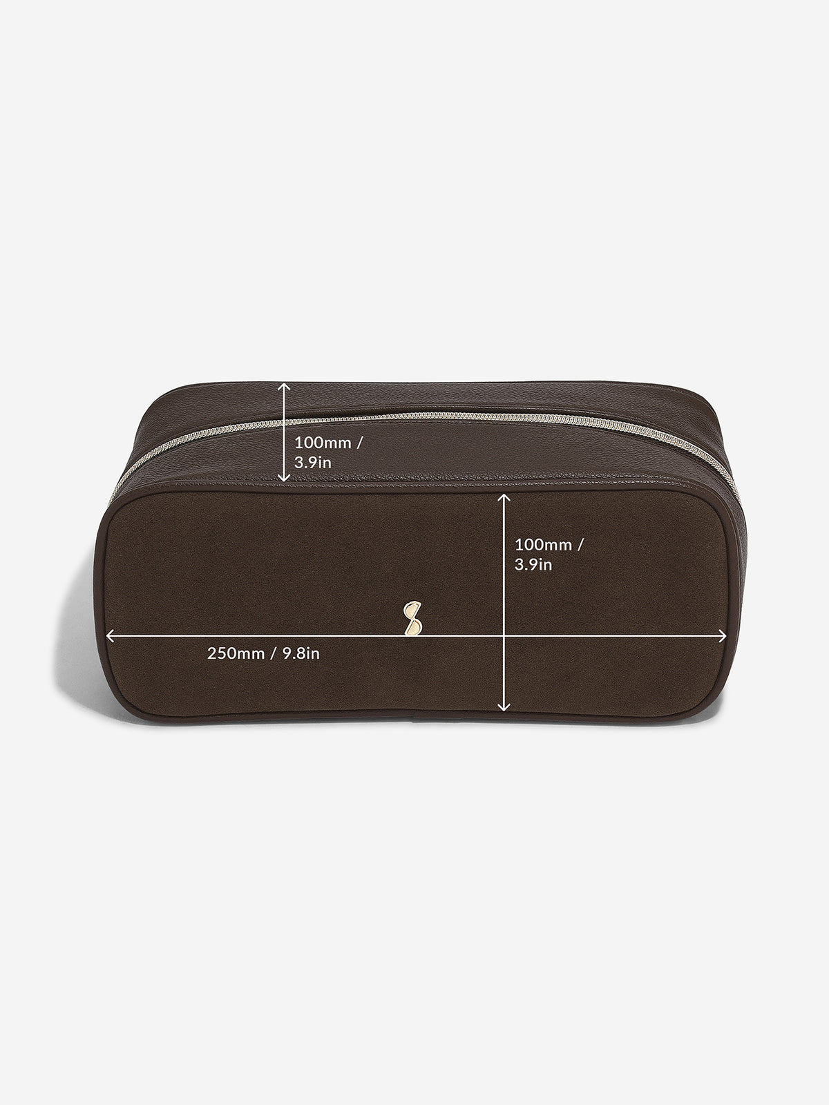 Expandable Suede Cosmetic Bag