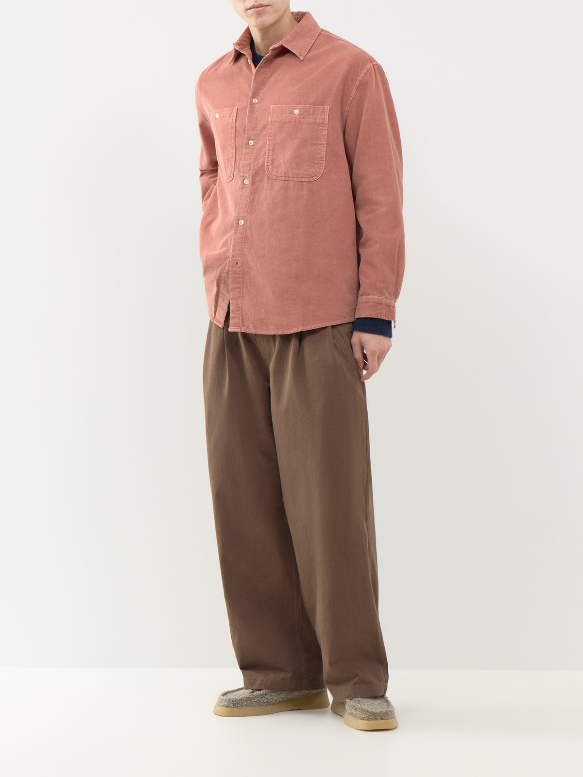 Two Tuck Wide Leg Trousers