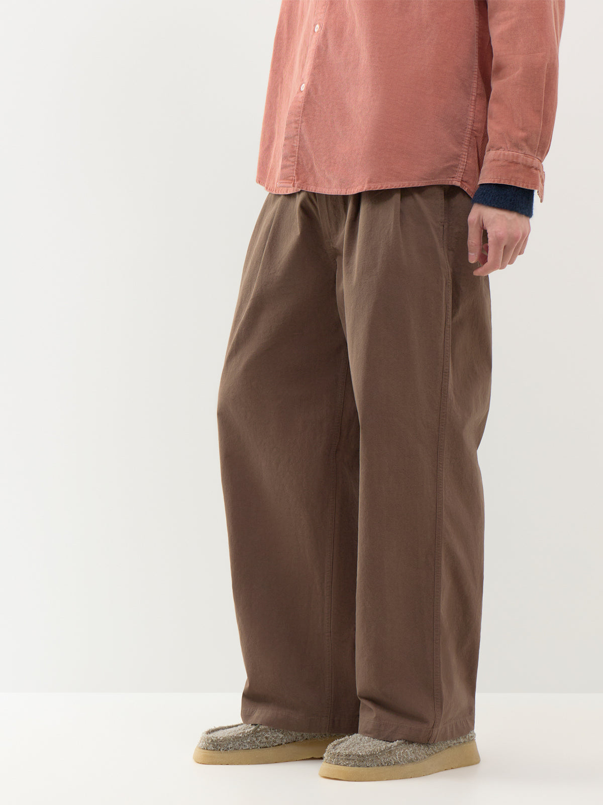 Two Tuck Wide Leg Trousers
