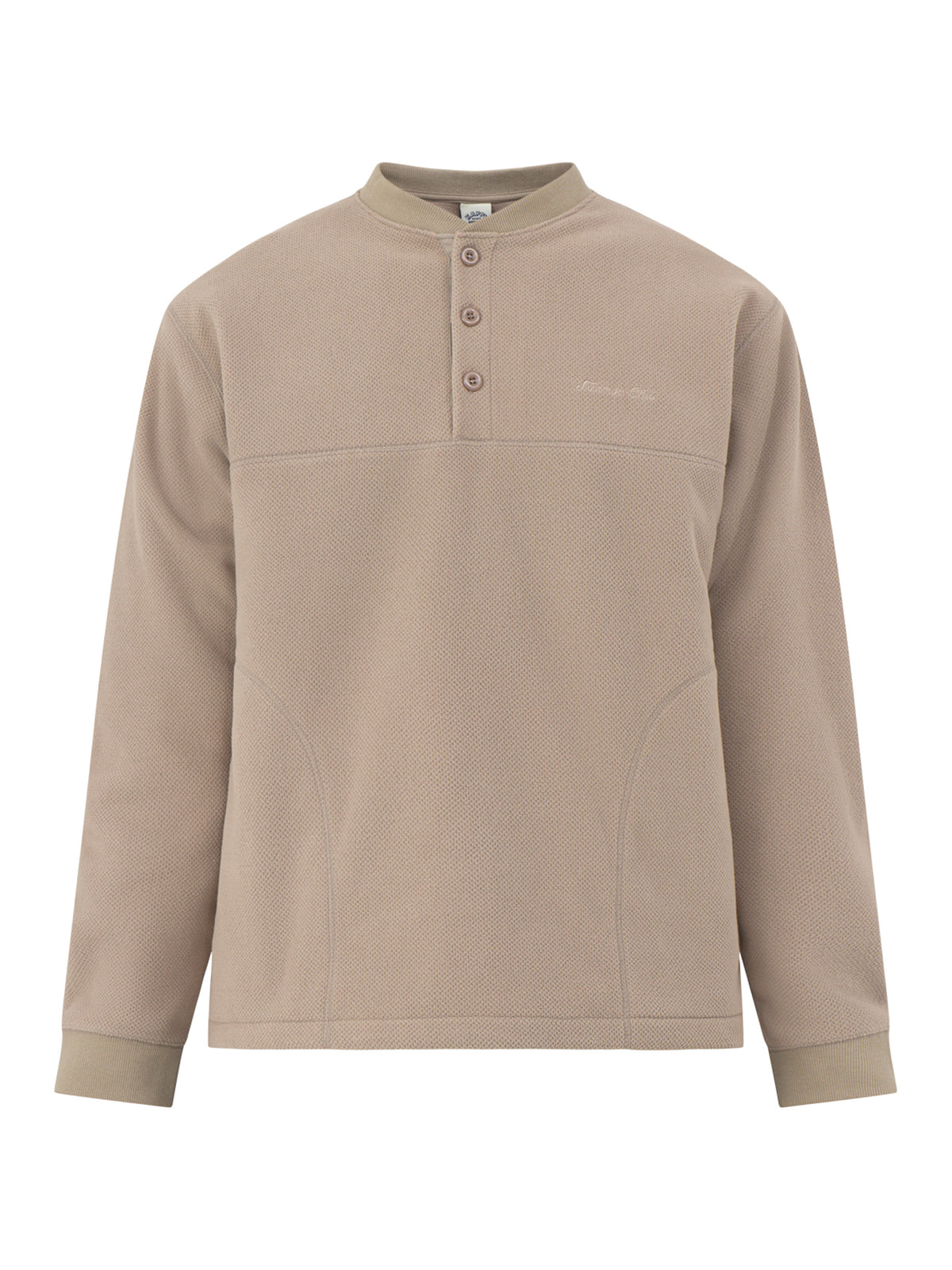 Fleece Waffle Button Anorak
