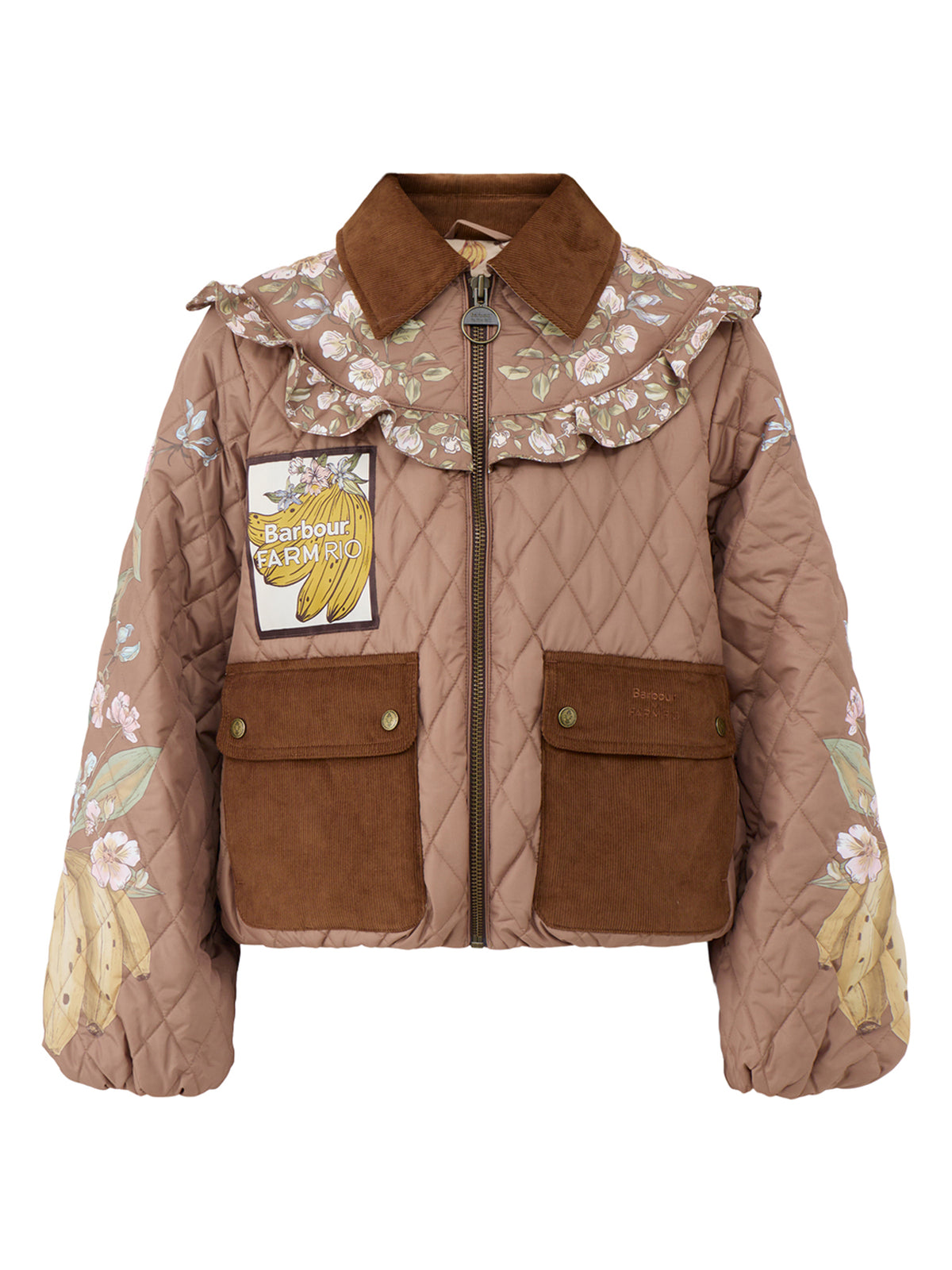 Barbour x FARM Rio Anamaria Quilted Jacket