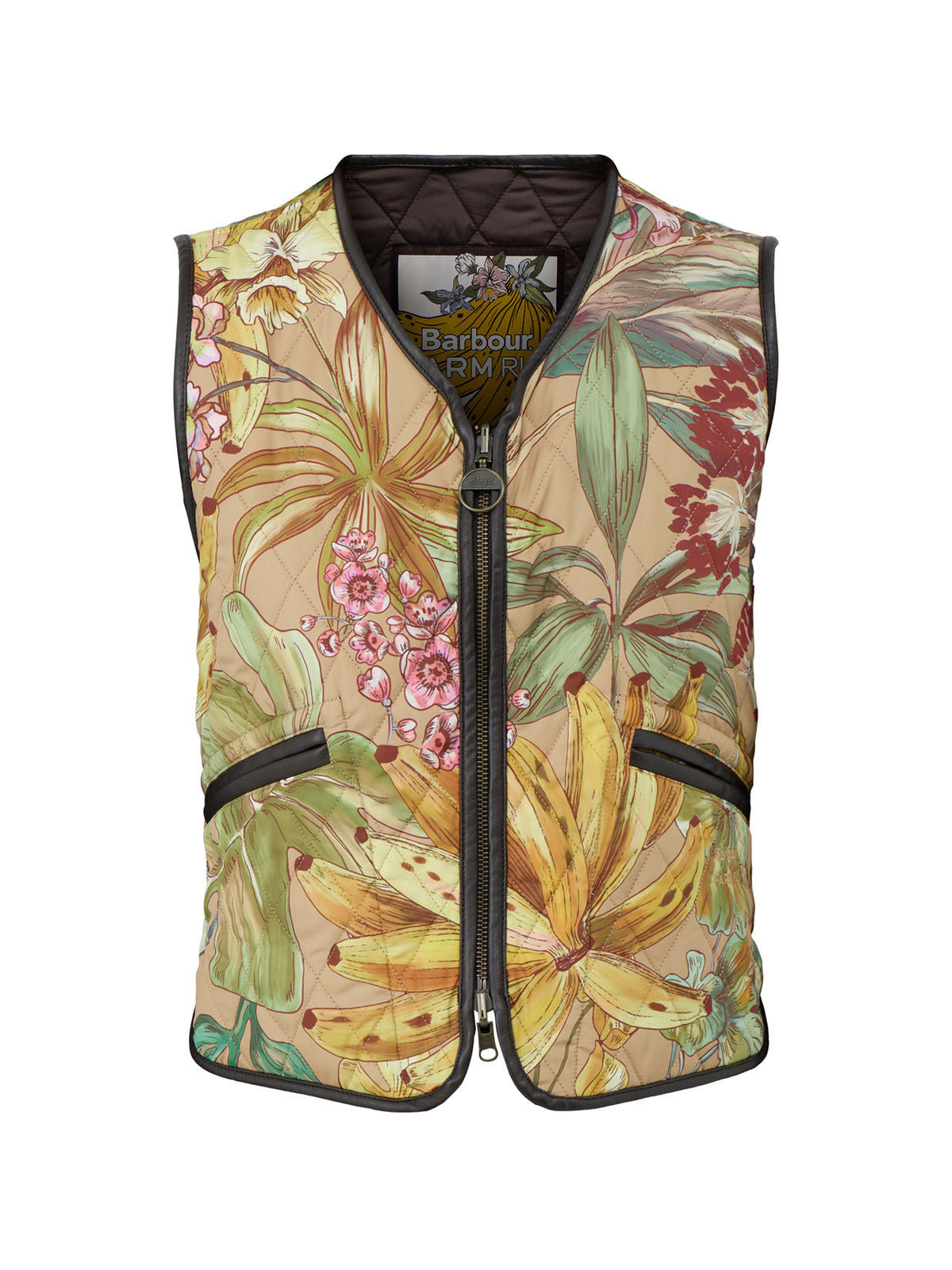 Barbour x FARM Rio Reversible Alpinias Quilted Liner