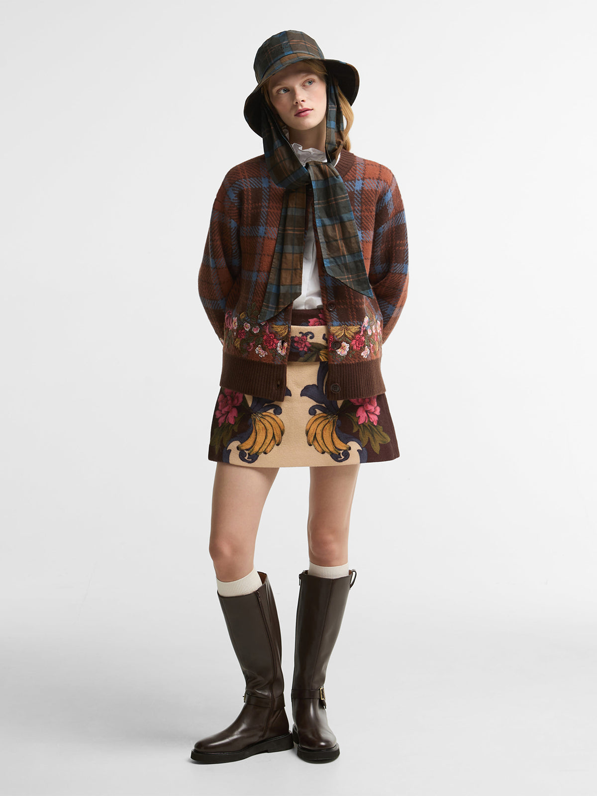 Barbour x FARM Rio Angelonia Knitted Cardigan