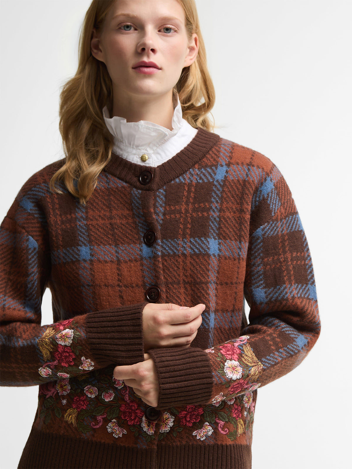 Barbour x FARM Rio Angelonia Knitted Cardigan