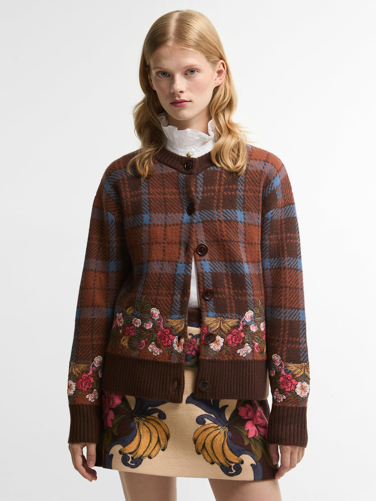 Barbour x FARM Rio Angelonia Knitted Cardigan