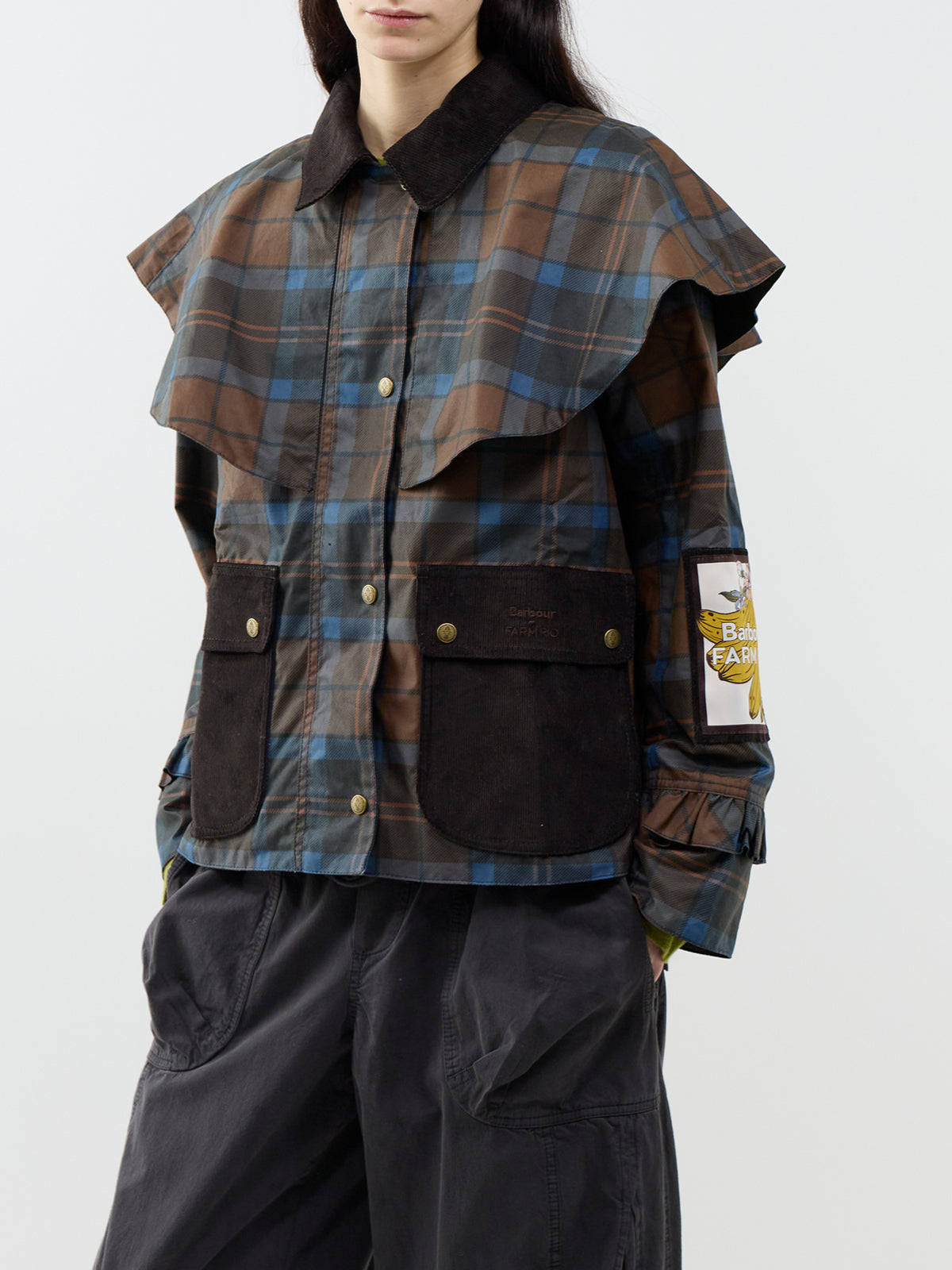 Barbour x FARM Rio Angelina 100% Waxed Cotton Jacket