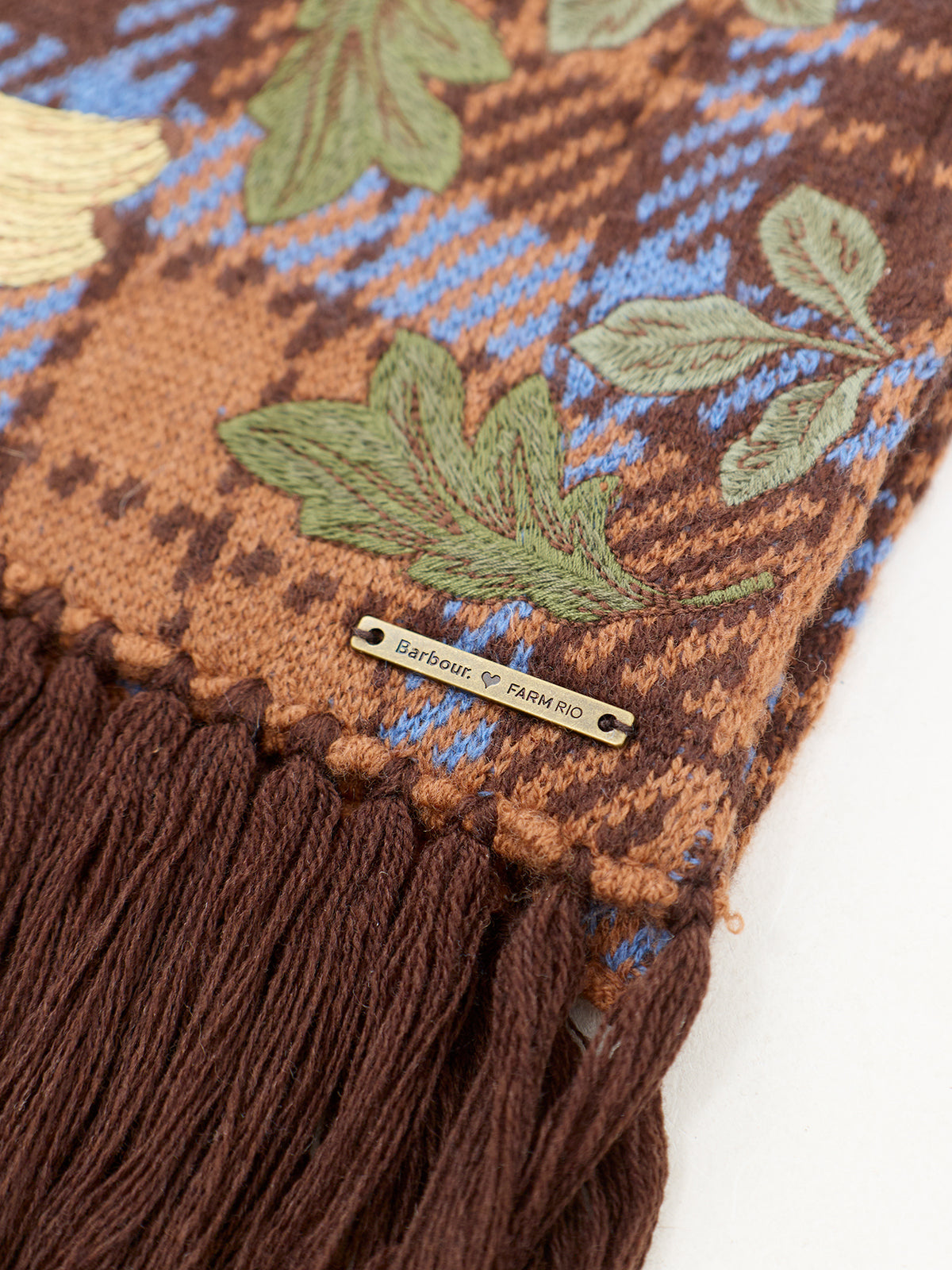 Barbour x FARM Rio Angelonia Knitted Scarf