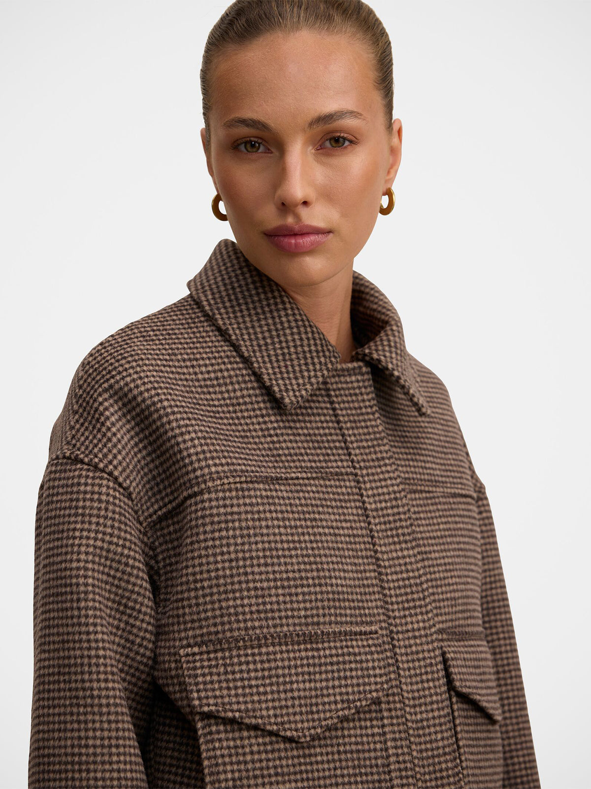 Kaylee Check Cropped Jacket