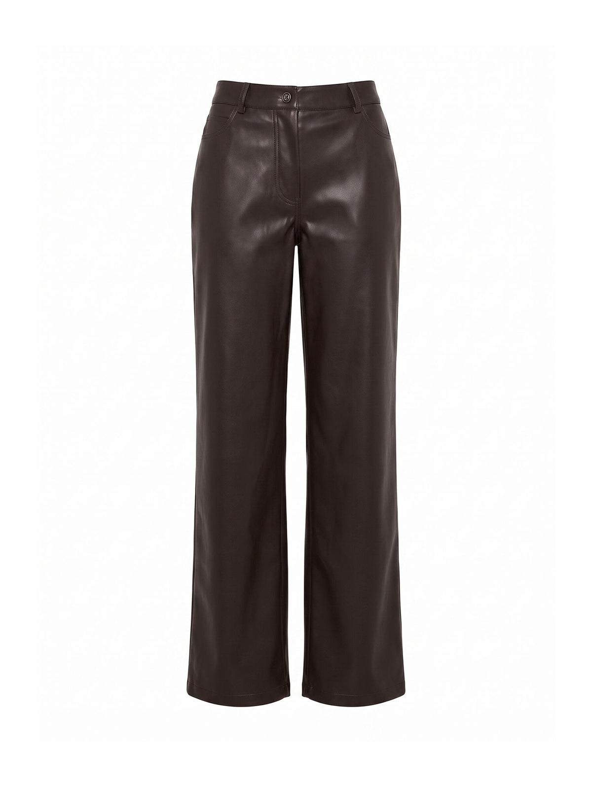 Cara Faux Leather Barrel Leg Trousers